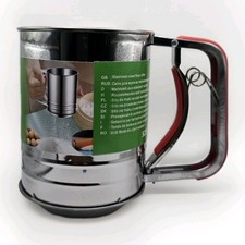 Mehlsieb aus Edelstahl – Ø 10 cm, Handgriff, ideal für Mehl & Puderzucker