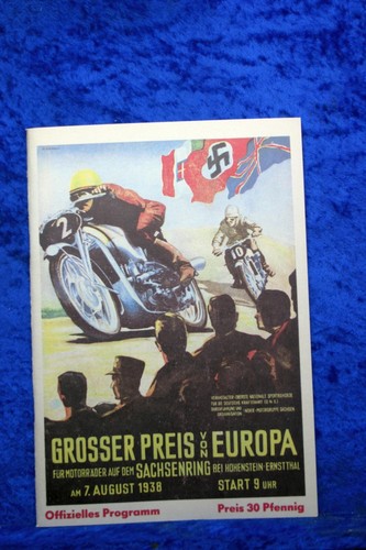 Rennprogramm sachsenring 1938 - rennprogramm,