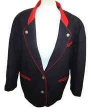 Giesswein Trachten Jacke Gr. 42 Damen Strick Wolle Tirol Walk