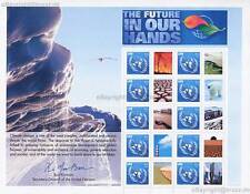 UNO NEW YORK - 2007 GRUSSMARKEN BOGEN 90c # 1062 KLIMAWANDEL FUTURE ** - S 20