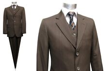Braune Herren Anzug 3-Teilig