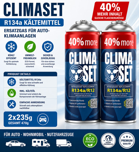Climaset r134a kältemittel - r134a,