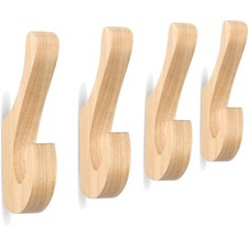 Kleiderhaken Holz Doppelhaken