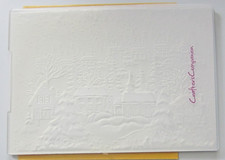 3D Präge-Schablone / 3D Embossing folder --- Winterlandschaft / Prägemappe