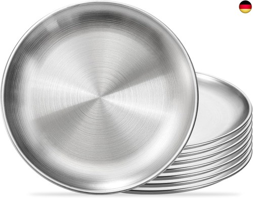 Edelstahl teller 8 - edelstahl, cm