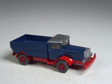 (YG-36)  Wiking Umbau Modell Mercedes L 6500 Zugmaschine mit Pritsche dunkelblau