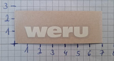 Aufkleber "weru" Fenster +