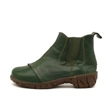 El Naturalista Damen 158 Stiefeletten grü Leder Knöchelhoch Chelsea Boots EU 40