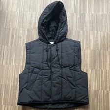 Wattierte Schwarze Weste, Wrap