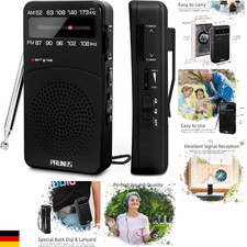 Kompaktes FM/AM Radio mit Signalanzeige | 360° Antenne | AA-Batterie