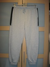 Herren Sport Jogging Hose, Gr. 56, Grau/Schwarz, Baumwolle/Polyester, "Babista"
