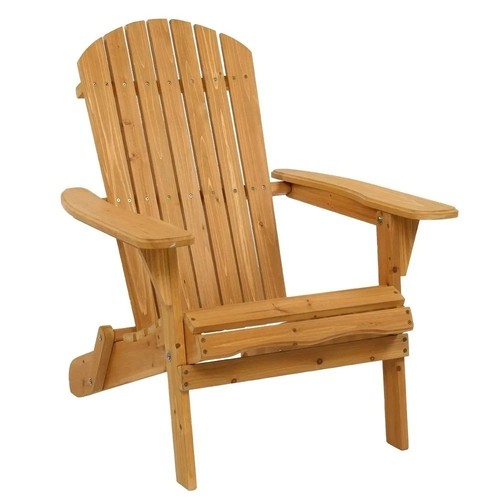 Naturholz adirondack stuhl - naturholz,