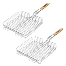 2er set grillkorb fischhalter - grillkorb,