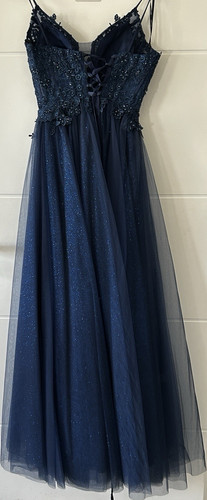 Damen abendkleid blau tüll - damen,
