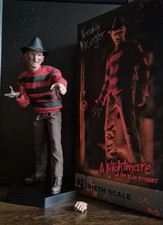 1/6 Sideshow Nightmare Freddy Krüger Figur Custom wie Hot Toys