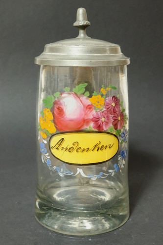 Alter glas humpen andenkenkrug - alter,