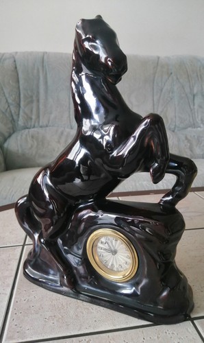 Vintage keramik pferd mit - keramik,