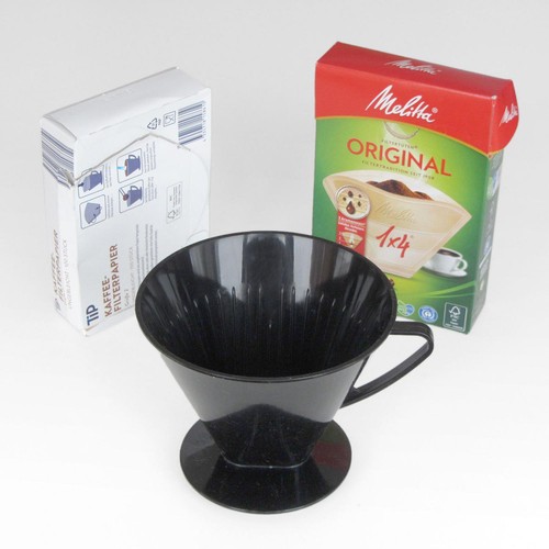 Kaffeefilterhalter schwarz 2 - kaffeefilterhalter,