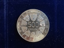 500 Schilling  1000J. STEYER Silber  640/1000  1980 Wien Österreich Republik