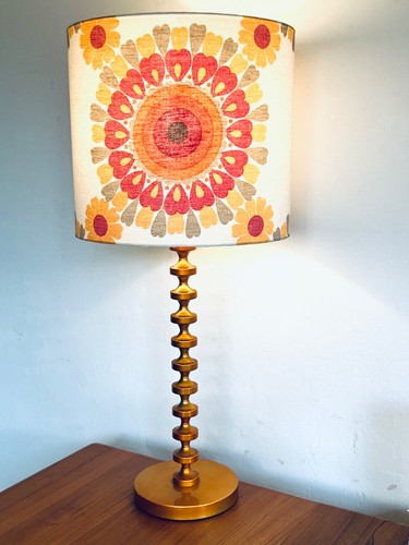 60er 70er tischlampe flower - 60er,