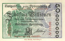 Spremberg Stadtbank 50