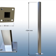 Geländer Pfosten Vierkantrohr