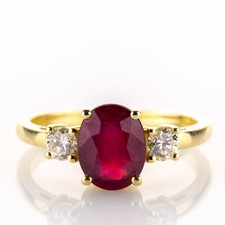 Ring aus 585er Gold mit 2.20ct