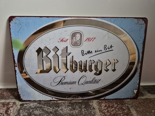 Bitburger bier schild - bitburger,