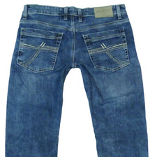 Jeanshose CAMP DAVID Denim Jeans W31 L34 Hose breite Nähte Herren Blau Tailored