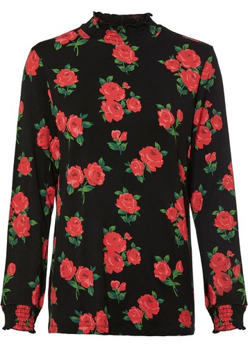 Langarmshirt mit stehkragen - mit,