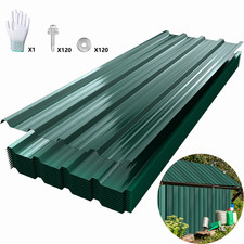 12x Profilblech Trapezblech Grün Dachblech Vielseitig Dachplatten Stahlblech Neu