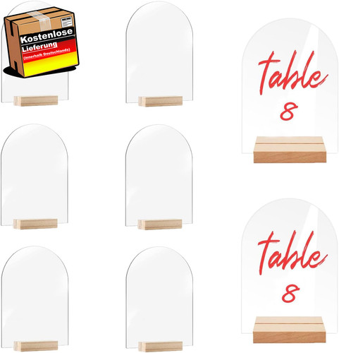 Acryl tischschilder set für - set,