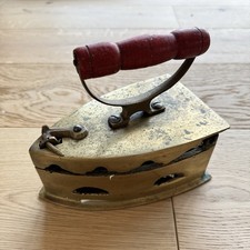 Antik Messing Kohle Eisen mit