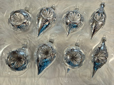 Reflex Christbaumkugeln Weihnachtskugel Christbaumschmuck Krebs Lauscha silber