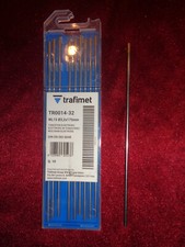 10 Stk. trafimet Wolfram Elektrode, WL15 3,2x175mm, schweißen, gold