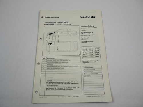 Opel omega 5 3 0 - 2.0, 3.0