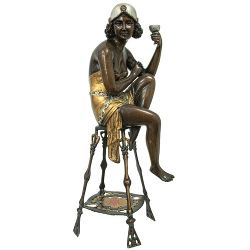 Art déco bronze figur - cm,