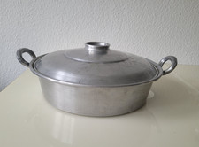 Großer Topf mit Deckel und 2 Griffen Alu Fleischtopf Bratentopf Kochtopf 30 cm 