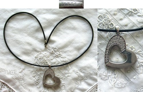 Collier silbernes herz - -,