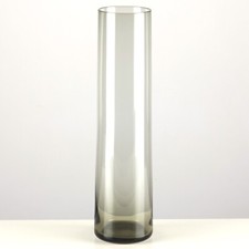 Rauchglas Glasvase schmal 24