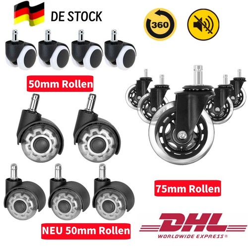 Bürostuhl rollen leise - 5x,
