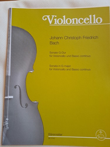 Noten cello chr bach - cello,,