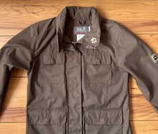 100%ORIG JACK WOLFSKIN NANOTEX FABRIC JACKE GR.S BRAUN URBAN OUTDOOR