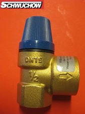 Sicherheitsventil Trinkwasser Wasser 6 bar 1/2" x 3/4 SV Membran Ventil Speicher