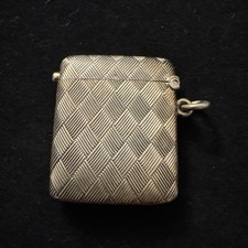 Streichholzdose Silberdose 800 Silberne Zündholzschachtel antik