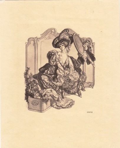 Exlibris bookplate lichtdruck - exlibris,