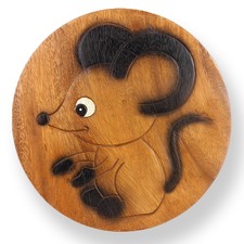 Kinderhocker Holzhocker Maus