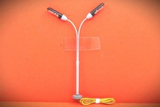 1:87 HO Beleuchtung,  Doppelte Peitschenleuchte, Strassenlampe 14-16 V ~ Tested