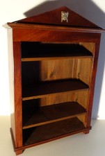 seltenes kleines Sammler-Gewürzregal mit Schinkelgiebel Biedermeier