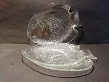 2 Fischplatten Servierplatten